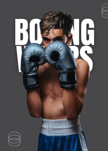 Pair of durable professional boxing gloves for training and sparring.